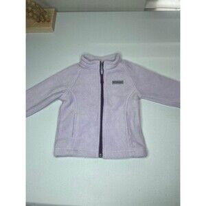 Columbia Toddler Fleece Jacket Lavender Purple Zip Up Cozy Outdoor 12-18M